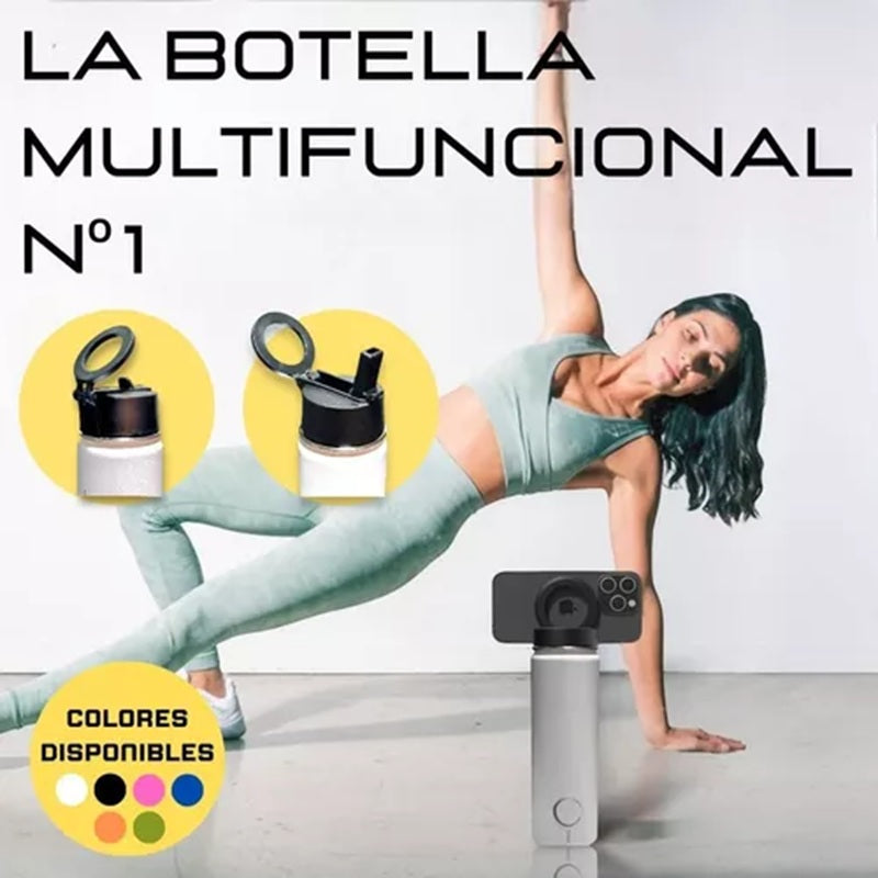 Botella Térmica 2 en 1 con Soporte